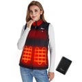 Women's Heated Vest with Battery Pack Small Black - Warm Outdoor Clothing