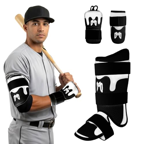 Youth Black MediCaptain TripleGuard Baseball Protection Kit Hand Elbow Leg Guards