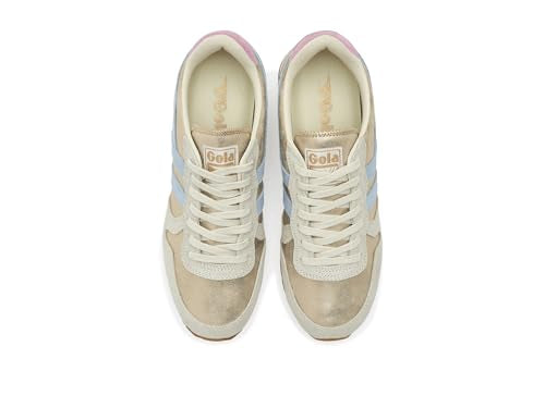 Gola Daytona Blaze Women's Sneakers - Gold, Size 8.5, Air Cushion, Candy Accent
