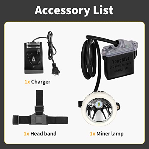 Rechargeable Mining Headlamp KL6M.HF Super Bright Waterproof Hard Hat Light