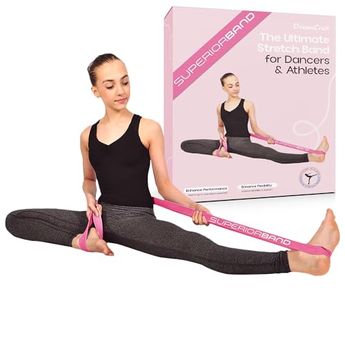 Ballet Stretch Bands for Flexibility and Strength Training – Non-Slip Loop Resistance Bands