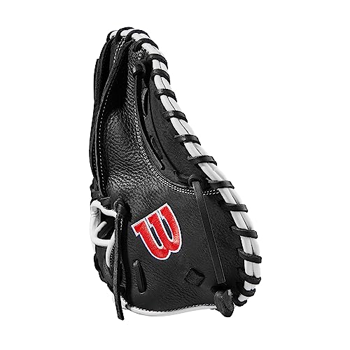 Wilson Infield Pancake Baseball Glove - Right Hand Throw Black/Red