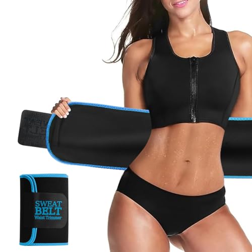 Waist Trainer for Women Belly Fat Loss Sweat Band Black Medium