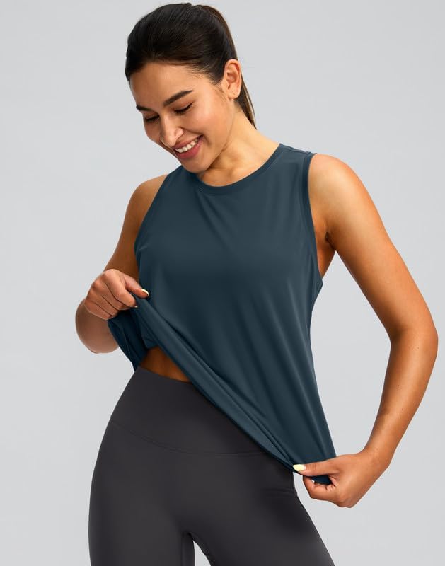 Skiennix Women's Athletic Tank Tops - Racerback Sleeveless Workout Shirts for Yoga & Running
