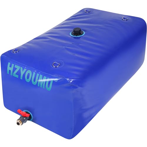 260 Gal Water Storage Bladder with Brass Connector - Foldable & Durable Outdoor Water Tank
