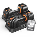 Acezoe 25LB Adjustable Dumbbell Set of 2 – Quick-Adjust Fitness Weights