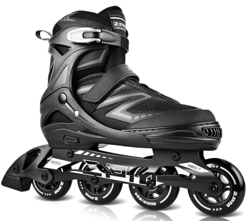 2PM SPORTS Adjustable Inline Skates Women Men Youth Black Large Size 4.5-7/5-8