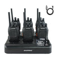 BAOFENG Walkie Talkies BF-88A 6-Pack License-Free Two-Way Radios with USB-C Charger