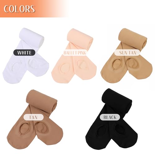 Toddler Girl Women Ballet Dance Tights - 7-9 Years Light Suntan