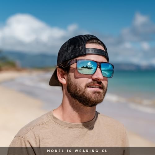 Shady Rays Cayman Men's Lightweight Polarized Sunglasses Ocean Smoke - Standard Fit