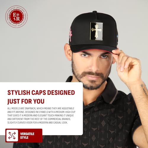 Black Cross Baseball Cap - Adjustable Unisex Hat for Men & Women