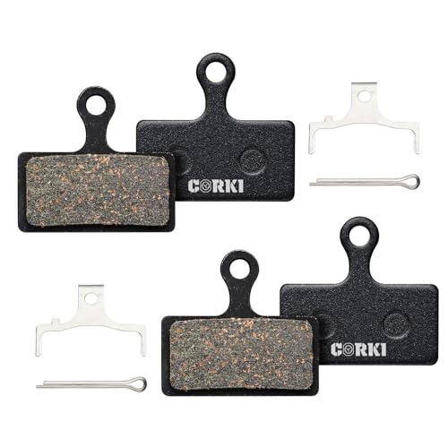 Semi-Metallic Bicycle Brake Pads for Shimano XT, XTR, SLX, Deore, Alfine - 2 Pairs
