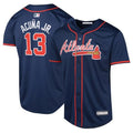 Youth MLB Jersey Ronald Acuna Jr. Atlanta Braves Navy Alternate 8-20
