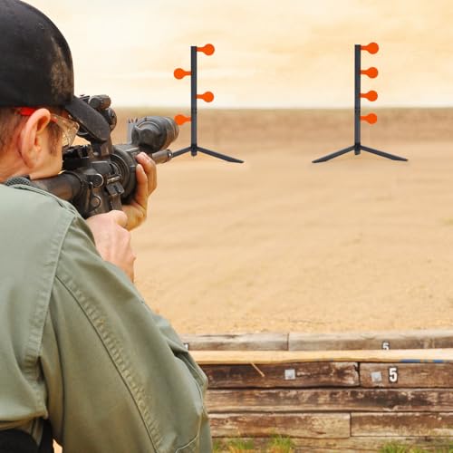 AR500 Steel Dueling Tree Target Kit with 4" x 1/4" Steel Paddle - Auto Reset Shooting Target