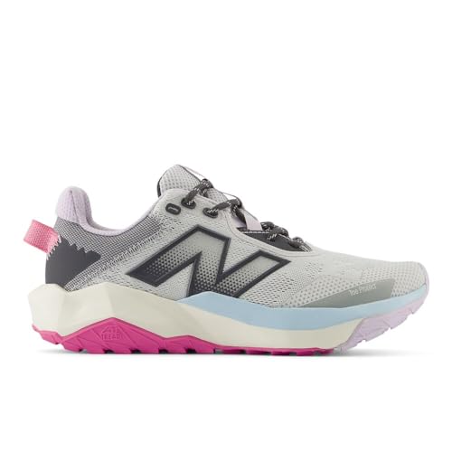 New Balance Women's DynaSoft Nitrel V6 Trail Running Shoes Grey Magnet Pink, Size 6