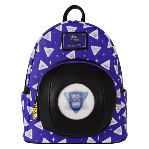 Loungefly Mattel Magic 8 Ball Mini Backpack with Lenticular Fortune Feature