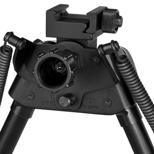 Harris Bipod S-BRP Picatinny Rail Mount 6-9 Inches Black - Rifle Stabilizer