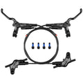 Hydraulic Disc Brake Set for E-Bikes - 4 Piston, Universal Compatibility, Left Front & Right Rear