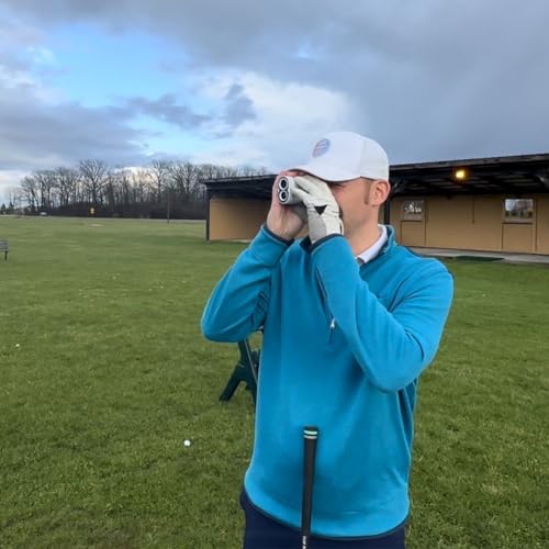 Golf Range Finder with Magnet, Slope, Flag Lock Vibration, 1000 Yards, Rechargeable USB-C