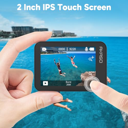 AKASO V50X Action Camera 4K/30fps Waterproof with Touch Screen & Accessories (No MicroSD)