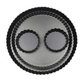 11 & 9 Inch Round Tart Pans with 2Pcs 4'' Mini Pans. Removable