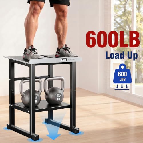 LBT Silver Adjustable Dumbbell Stand 600LB Capacity Home Gym Rack