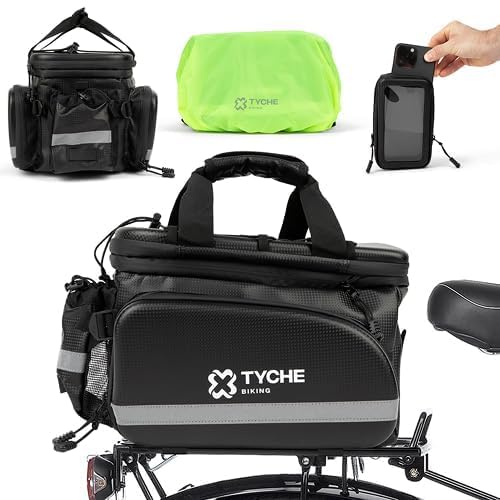TYCHE Bike Bags for Bicycles Rear Rack 35L – Ebike Trunk Bag, Waterproof Hard Shell, Insulated Cooler, Side Panniers, Rear Bike Rack Bag