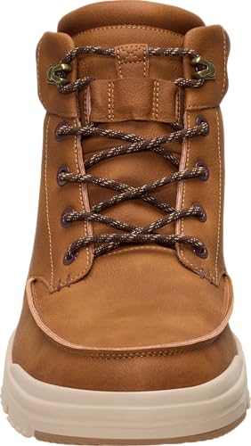 HEYDUDE Men's Bradley II Water-Resistant Leather Boots - Argan Oil / Multi, Size 11
