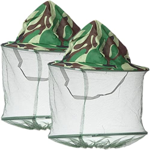 6 Pack Mosquito Head Net Bee Hat with Face Cover - Sun Protection for Outdoor Activities