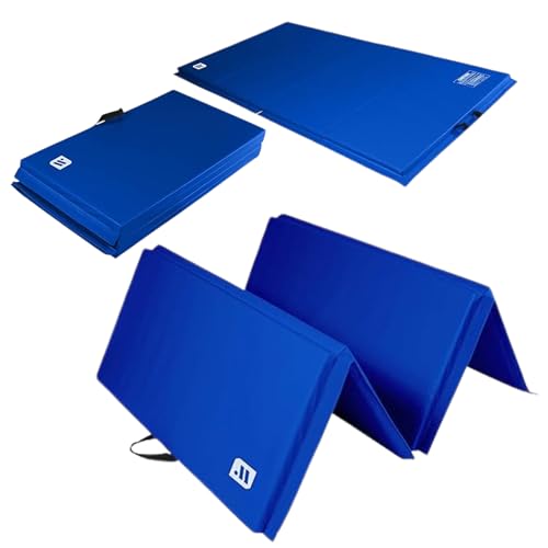 We Sell Mats Foldable Exercise Mat 2-Inch Thick 4x8 Feet - Blue