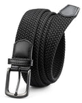 Men's Elastic Golf & Casual Stretch Belt - Black, 38-42 Inch Waist Adjustable