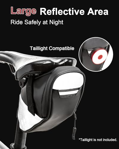 Water Resistant Bicycle Seat Bag 1L for Mountain Road & Commuter Bikes