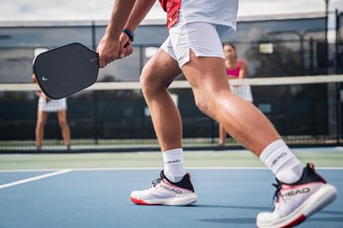 HEAD Motion Pro Men's Pickleball Shoe White/Red 13 - Durable, Breathable Court Shoe