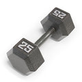 Marcy 25lb Cast Iron Hex Dumbbell - Space-Saving Hex Shaped Head