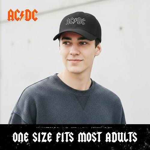 AC/DC Baseball Cap Black - Official Rock Band Snapback Hat
