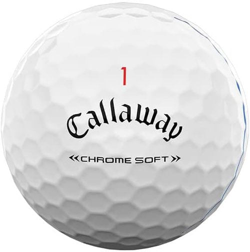 Callaway Golf Chrome Soft Golf Balls - True Track Technology | Red/Blue Color Option