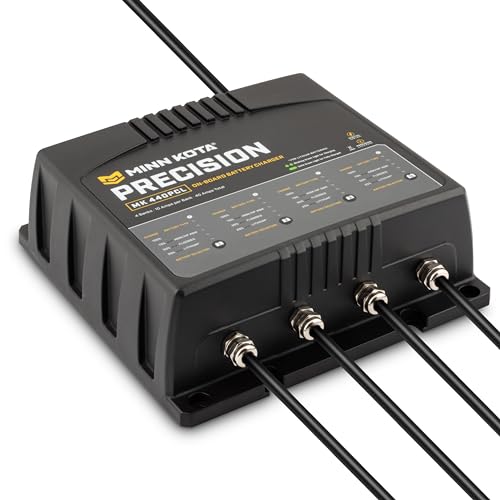 Minn Kota Precision MK-440PCL Marine Battery Charger - 4 Banks, 10A Each, Waterproof