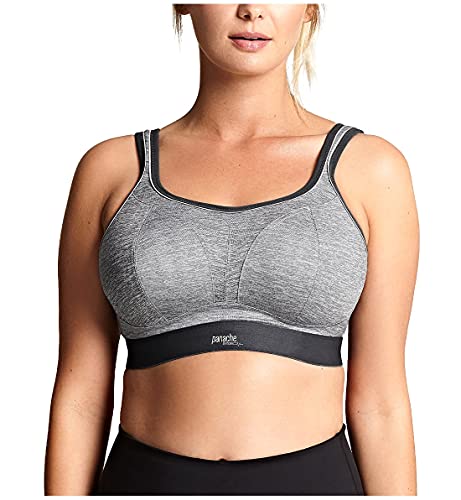 Panache Women's Plus Size Non-Wired Sports Bra 34F Charcoal Gray