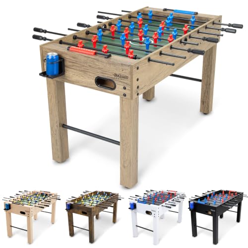 GoSports Oak 48-Inch Foosball Table - Modern Home & Game Room Edition
