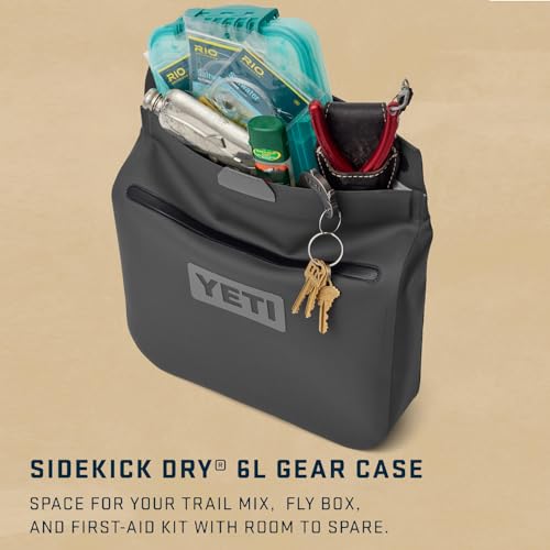 YETI Sidekick Dry 6L Gear Case - Black, Waterproof & Rugged