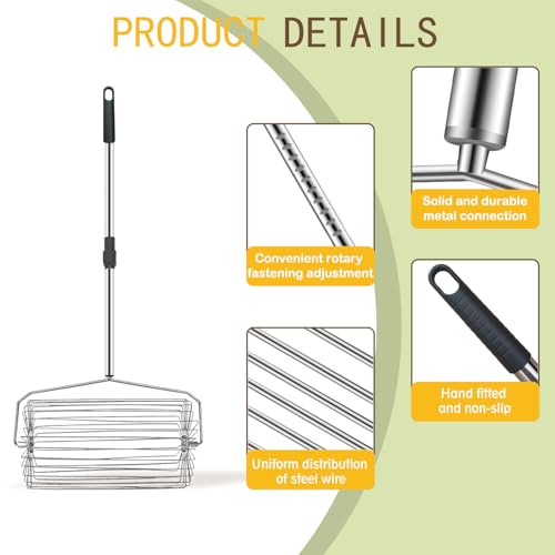 Portable Retractable Tennis Ball Retriever with Basket - Easy Ball Pickup