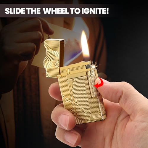 YUSUD Sanji One Piece Vintage Copper Lighter - Unique Table Flame Gift, Refills Not Included