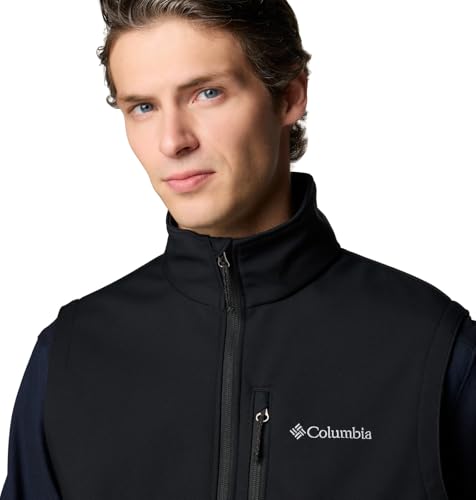 Large Black Columbia Ascender II Softshell Vest - Men's Performance Outerwear
