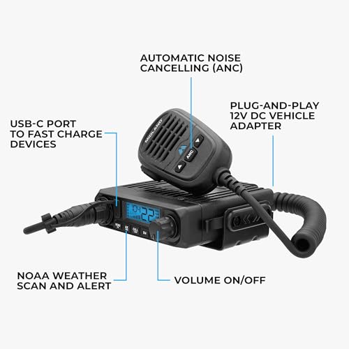 Midland MXT115 PRO 15W GMRS Two-Way Radio - Mobile Communication Device