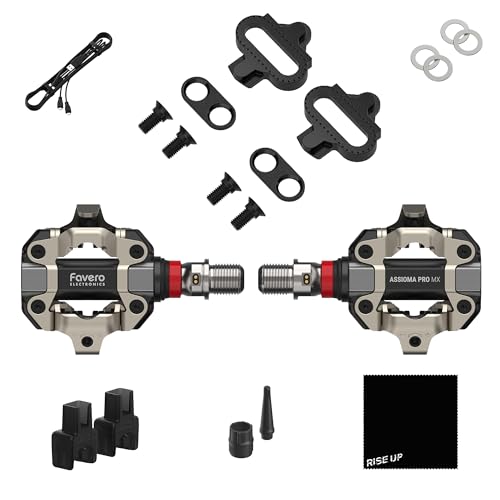 Dual-Sensing Cycling Pedal Power Meter for MTB & Gravel Bikes - RiseUP Assioma PRO MX-2