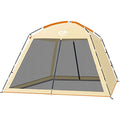 Beige 10x10 ft Screen House Tent with Sun Wall - CAMPROS CP Outdoor Canopy
