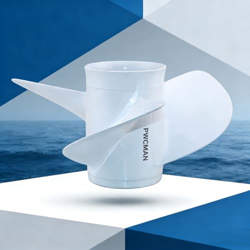 PWCMAN 13x19-K Outboard Propeller 3-Blade RH White for Yamaha 50-130HP