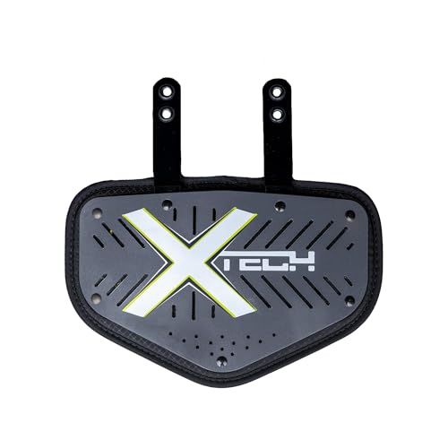 Football Back Plate - Vented 5-Sided Protective Gear for Adult & High School Players - Standard / Skill Size