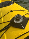 Kayak Compass No-Drill Deck Mount - High-Visibility Marine Navigation Black