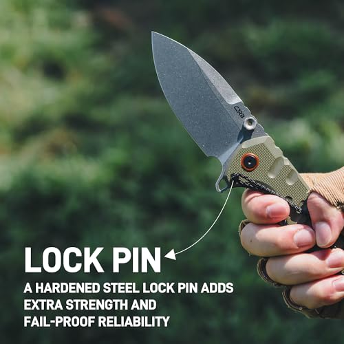 CJRB Tundra Green Pocket Knife with D2 Steel Blade & G10 Handle
